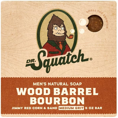 DR. SQUATCH Men's All Natural Bar Soap - Wood Barrel Bourbon - 5oz | Target