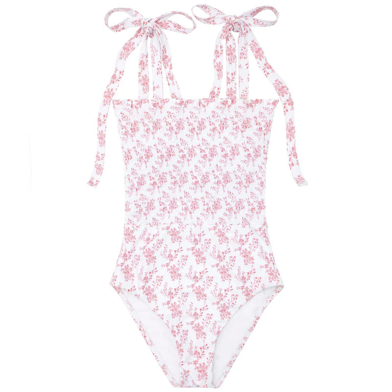 women's nantucket floral smocked one piece | minnow