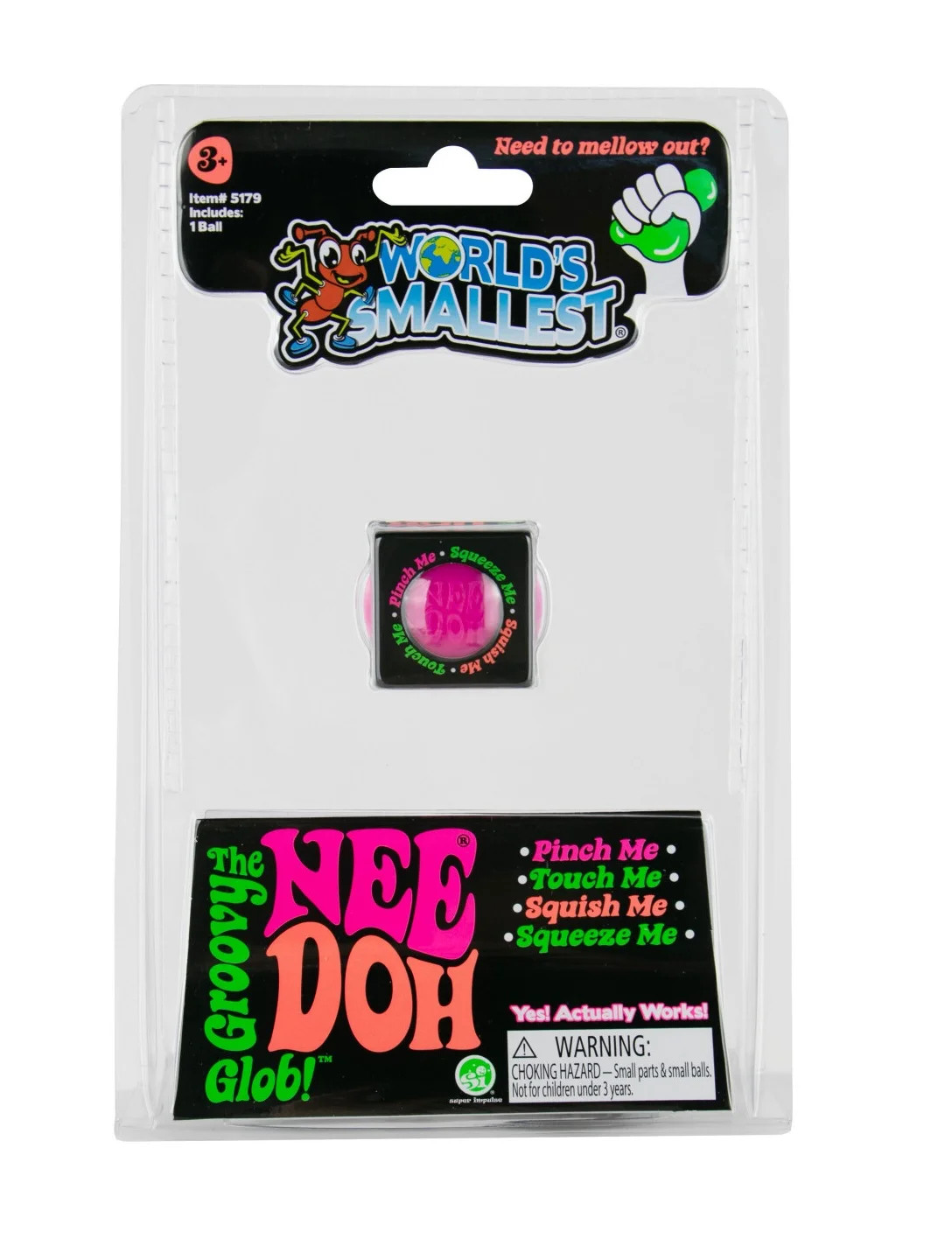 World's Smallest Needoh Squeezable Stress Ball, Multicolor | Walmart (US)