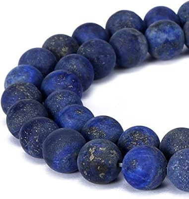 BRCbeads Lapis Lazuli Natural Gemstone Loose Beads 8mm Matte Round Crystal Energy Stone Healing P... | Amazon (US)
