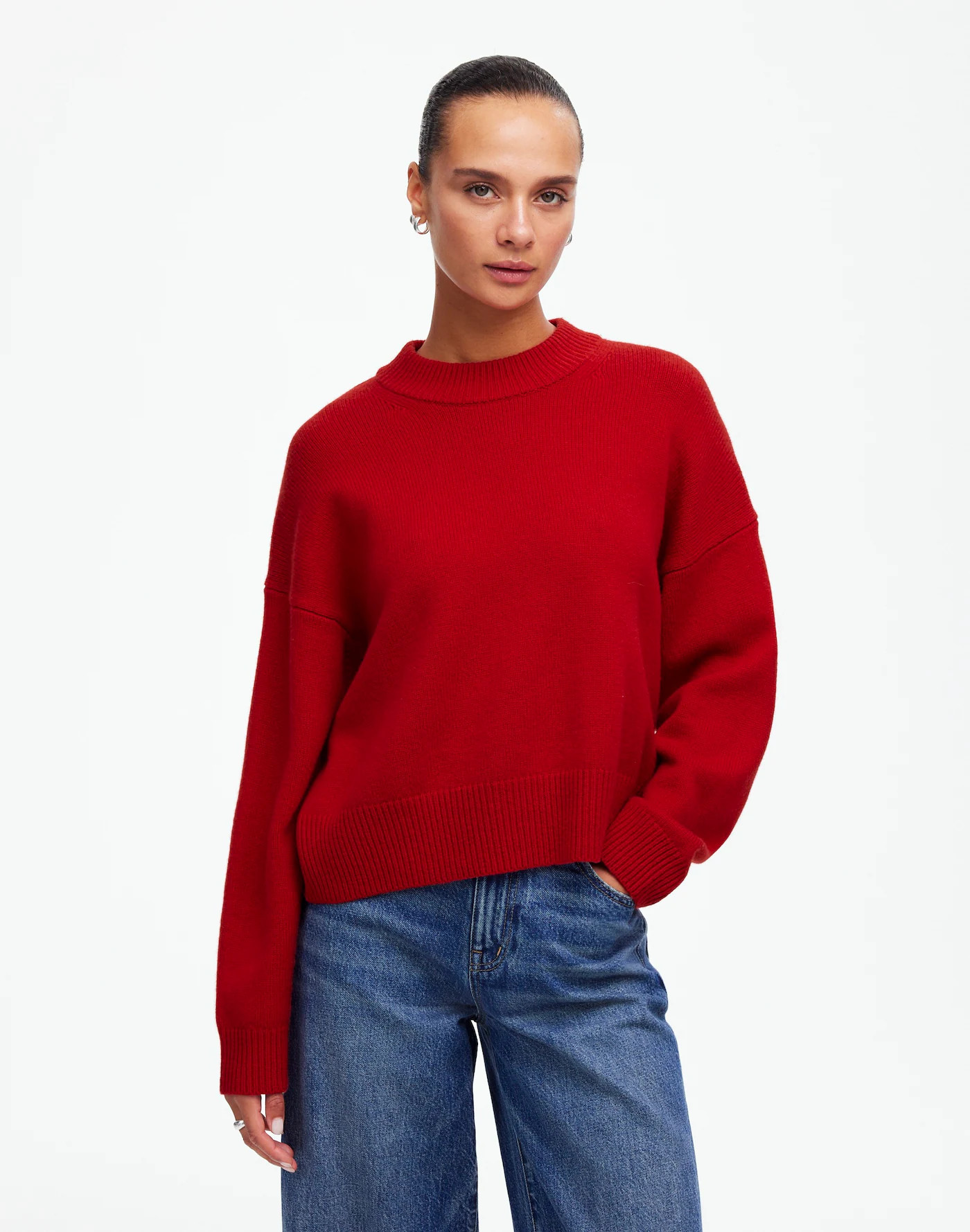 SoftWool Boxy Crewneck Sweater | Madewell | Madewell