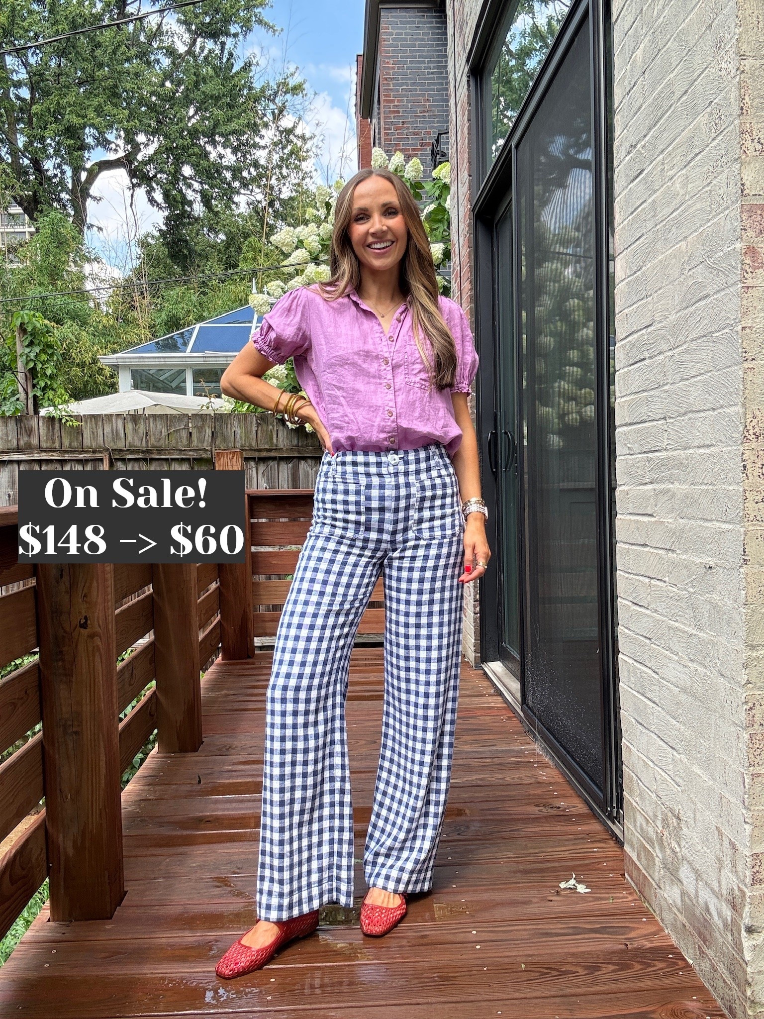 @Anthropologie linen Colette pant now on sale PLUS an additional 50% off. I am wearing my true size and comes in reg, tall and petite

#LTKootd #LTKSaleAlert