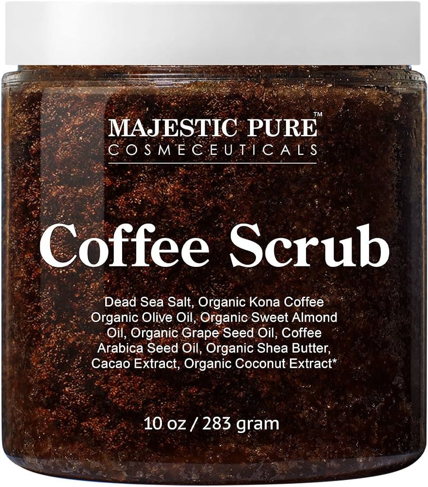 Majestic Pure Arabica Coffee Scrub - All Natural Body Scrub for Skin Care, Stretch Marks, Eczema,... | Amazon (CA)