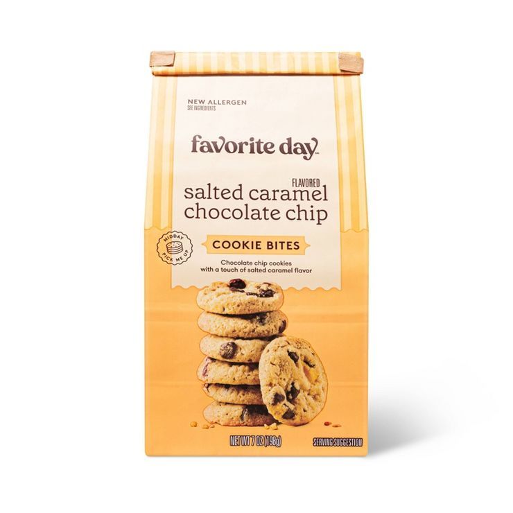 Salted Caramel Chocolate Chip Cookie Bites - 7oz - Favorite Day™ | Target