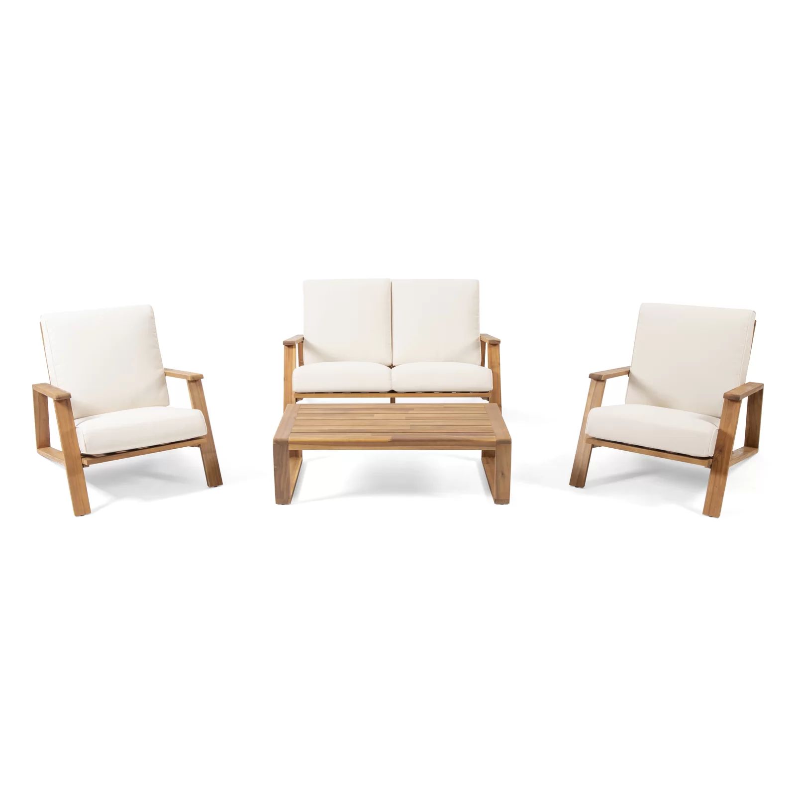Isham 4 - Person Outdoor Seating Group with Cushions | Wayfair North America