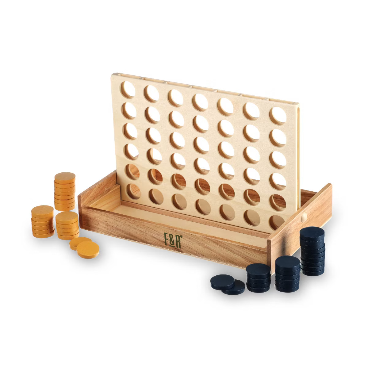 Foster & Rye Four and Win - Classic Board Game, Games for 2 Players Vintage Wood Design - Board G... | Target