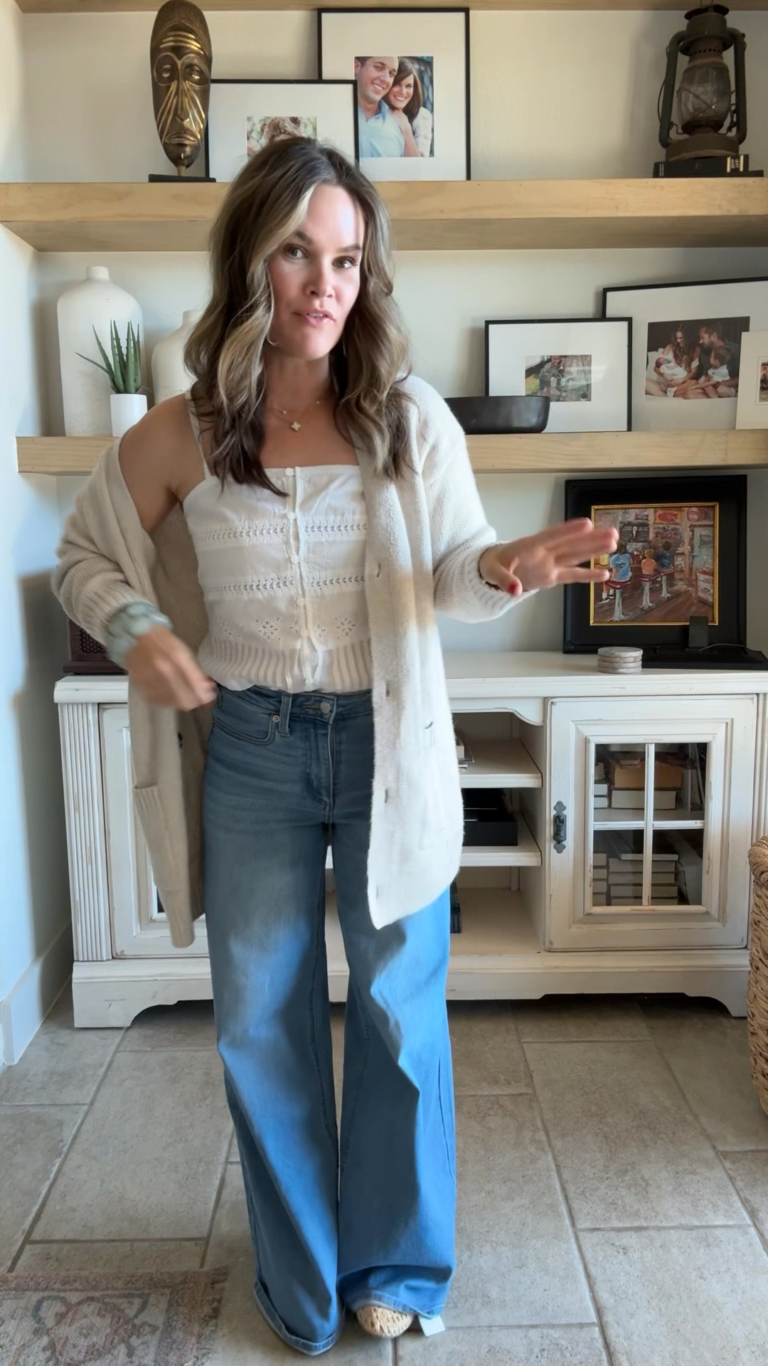 Target outfit head to toe! Flattering jeans went up a size- cutest embroidered tank in my normal size/ beaded jewelry is trending and the most perfect flats #targetfashion #targetfinds 

#LTKgrwm #LTKdayinmylife #LTKSaleAlert