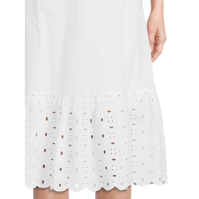 The Get Women's Eyelet Midi Skirt | Walmart (US)