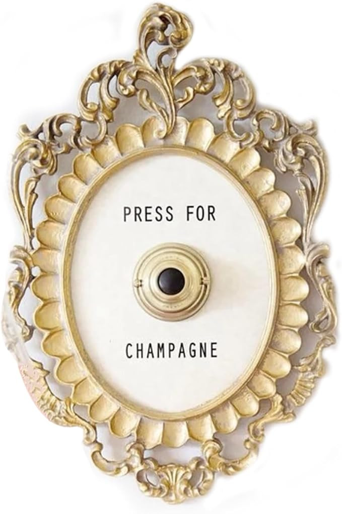 Luxury Decorative Door Bell, Halloween Vintage Champagne Wine Doorbell, Elegant Press Creative Ta... | Amazon (US)