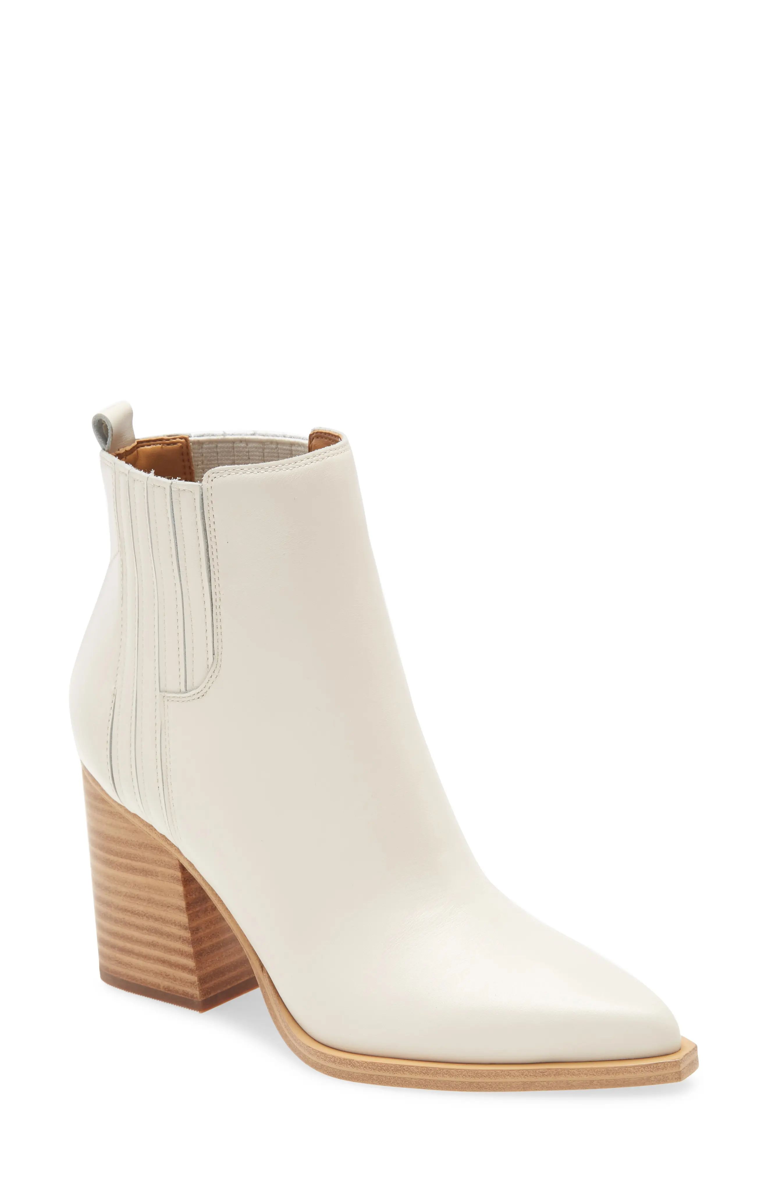 Women's Marc Fisher Ltd Oshay Pointed Toe Bootie, Size 10 M - Ivory | Nordstrom