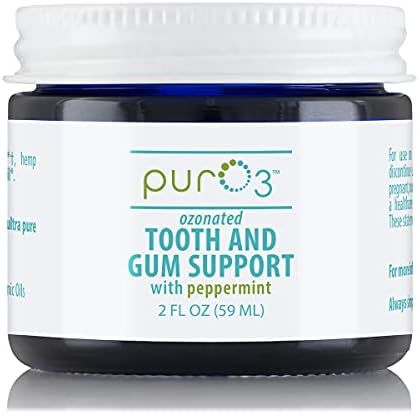 PurO3 Tooth and Gum Support (Peppermint) - Ozonated Oil for Teeth and Gums | Amazon (US)