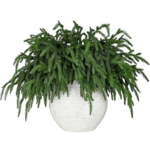 12 Pcs Realistic Christmas Pine Branches Natural Droopy Soft Bendable Artificial Pine Stems Picks... | Amazon (US)