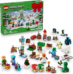 LEGO Minecraft Advent Calendar 2025 Building Toy - Kids Holiday Countdown Set for Boys & Girls, A... | Amazon (US)