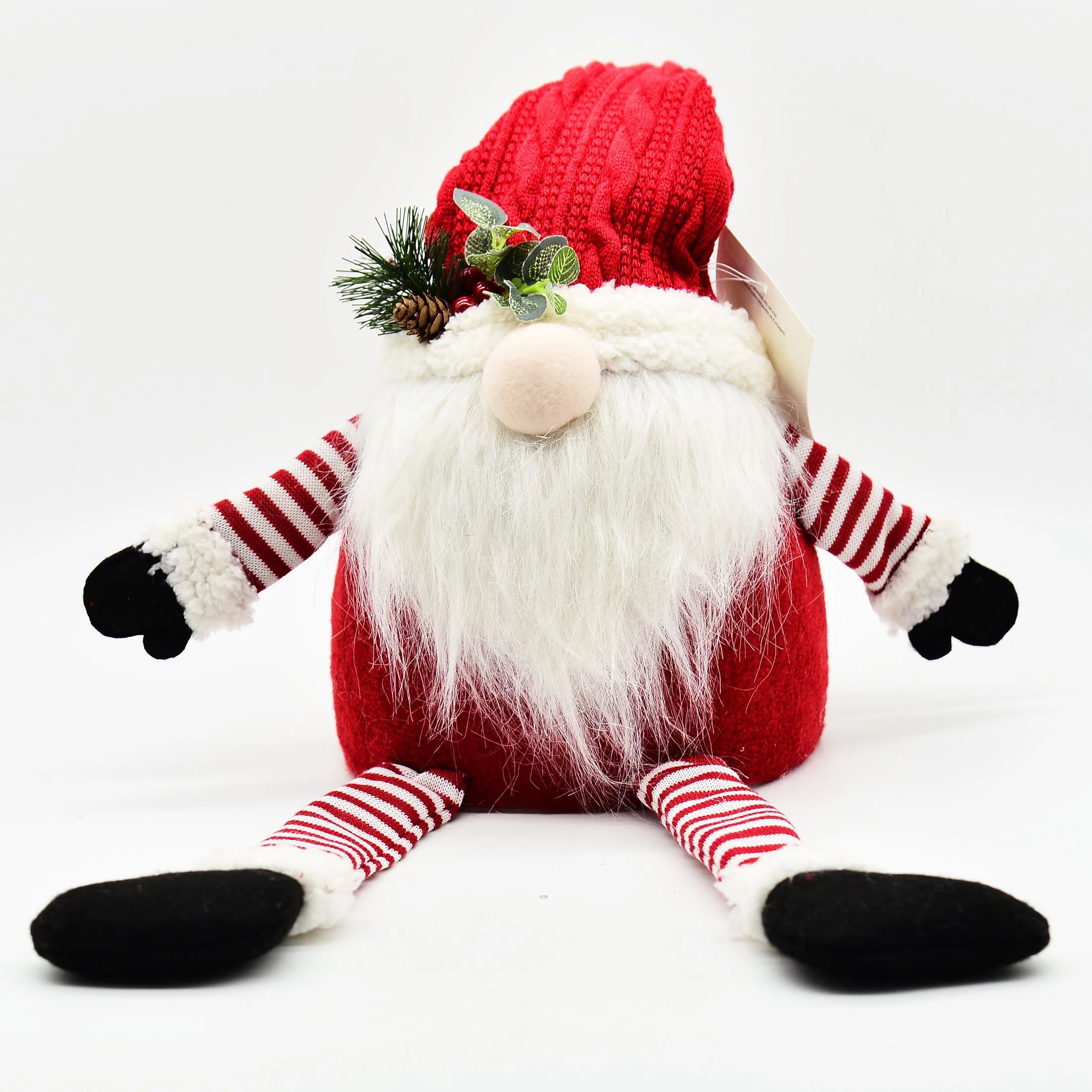 Holiday Time Red & White Tabletop Gnome Jumbo Christmas Themed Figurine Ornament, 26"H - Walmart.... | Walmart (US)