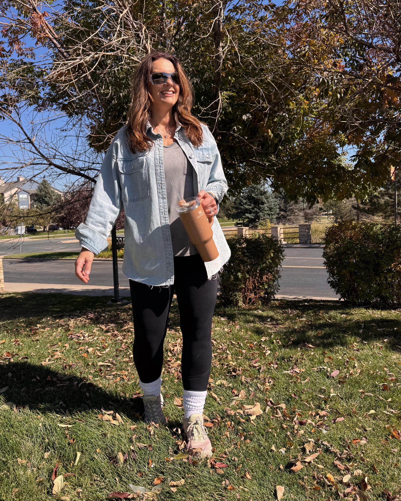 Colorado travel day. Shoes are TTS. Wearing medium in jacket and leggings. 

Fall Fashion
Oversized Denim jacket 
Slouch socks 


#LTKSeasonal #LTKTravel #LTKMidsize