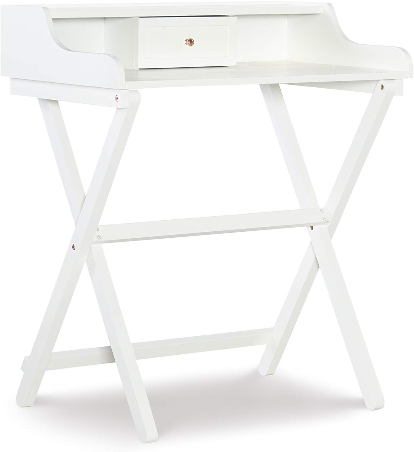 Linon Home Décor Mable White Folding Desk | Amazon (US)