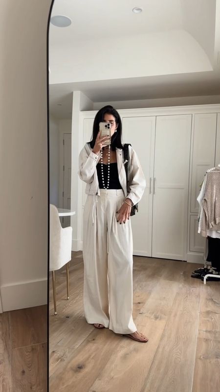 New arrivals from Anthropologie I'm just shy of 5-7" for reference wearing the size 2 white trousers #StylinByAylin #Aylin

#LTKVideo #LTKSeasonal #LTKstyletip