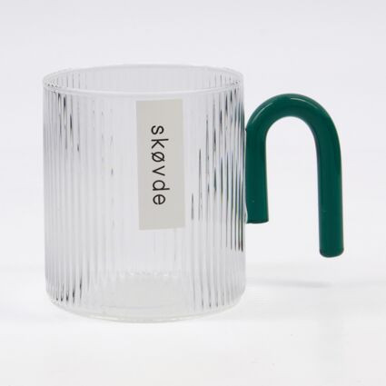 Clear Ribbed Glass Mug | TK Maxx