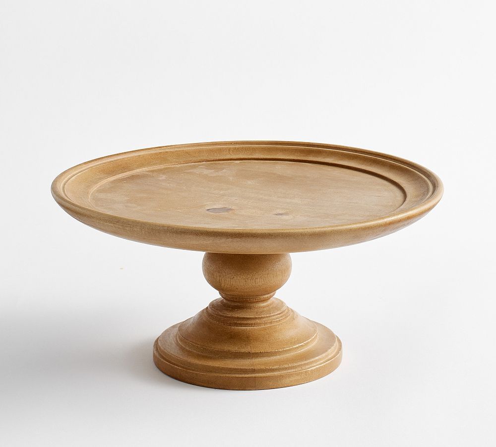 Turned Wood Cake Stand | Pottery Barn (US)