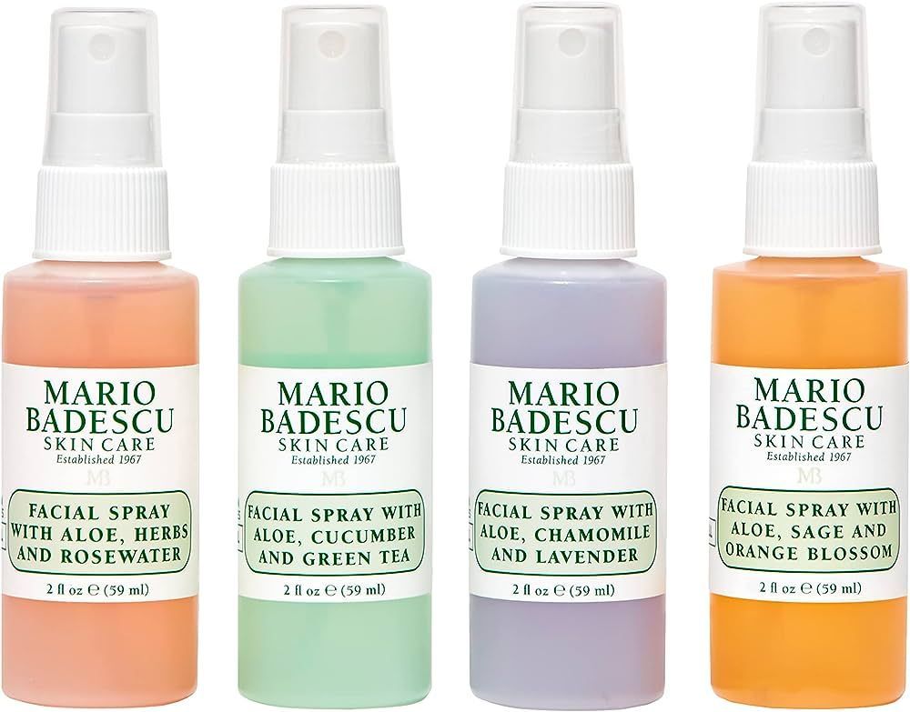 Facial Spray Collection with Rose Water, Cucumber, Lavender and Orange Blossom, Multi-Purpose Coo... | Amazon (US)