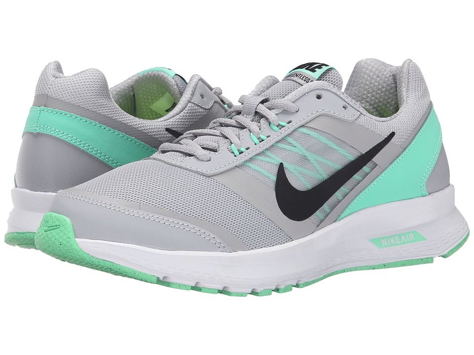 Nike - Air Relentless 5 (Wolf Grey/Green Glow/White/Black) Women's Running Shoes | Zappos