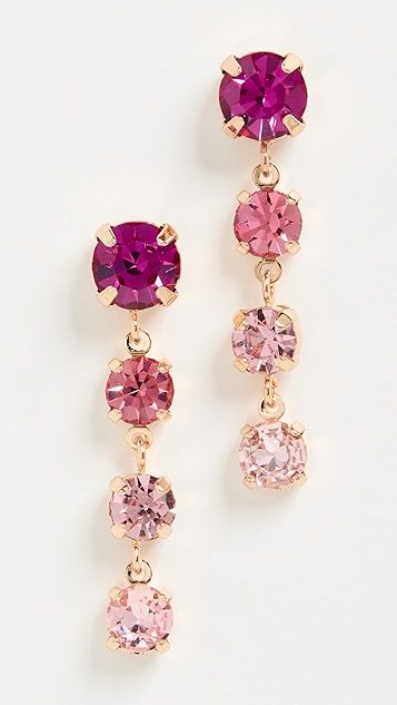 Pink Ombre Stone Drops Earrings | Shopbop