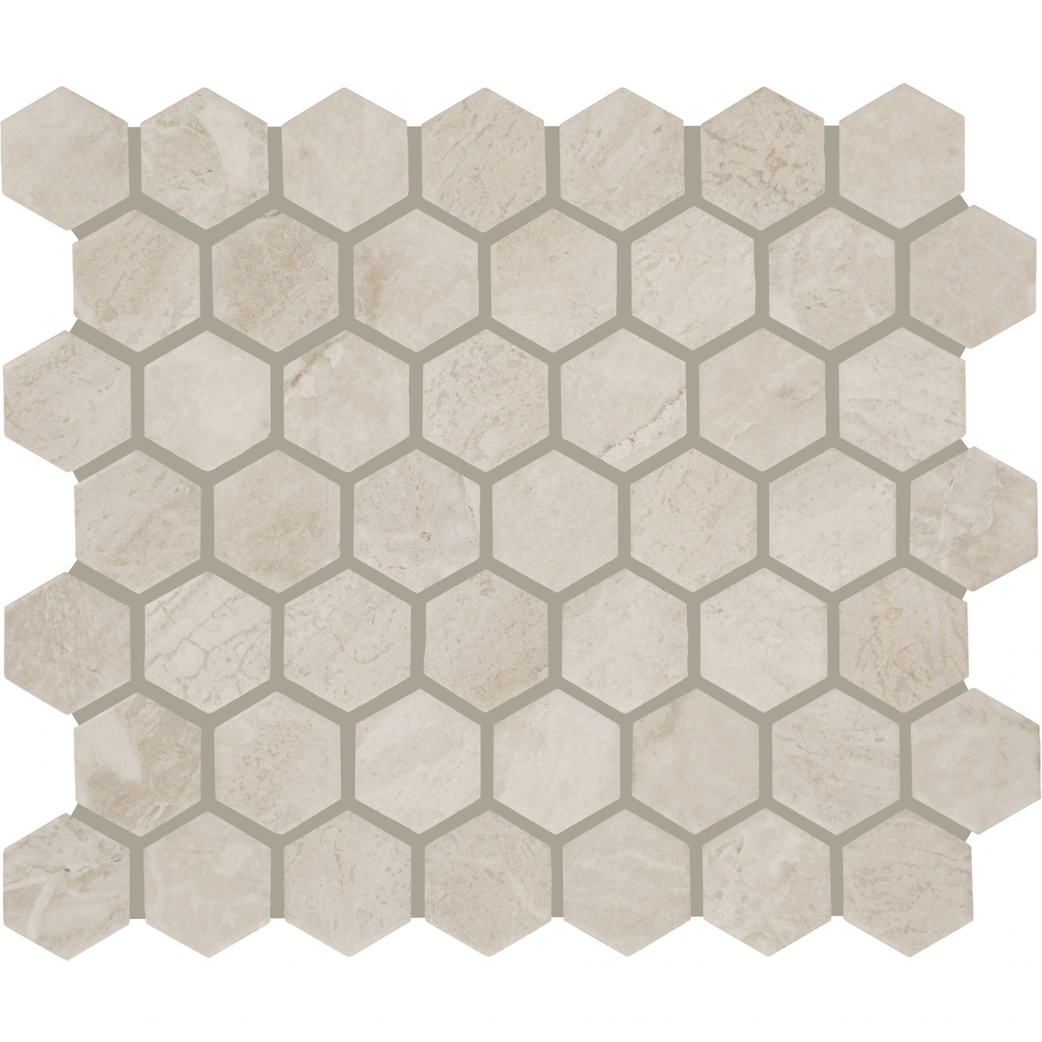 STAINMASTER Somerset Beige 10-in x 12-in Matte Ceramic Hexagon Mosaic Floor and Wall Tile ( 0.81-sq ft Piece ) | SM7715HEXXTMTLW | Lowe's