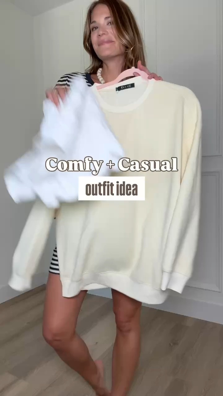 Comfy and casual is the goal. An oversized sweatshirt with shorts is my favorite combo when I want something cozy without being too warm.

Tall girl style, Casual outfit, Comfy outfit, Oversized sweatshirt, Everyday style, Mom style, Summer outfit, Transitional style, StangandCo

#LTKootd #LTKTravel #LTKTall