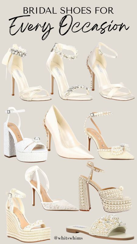 Bridal shoes for every occasion! 

Bachelorette, engagement photos, bridal, bride, rehearsal, white outfits, Steve Madden, pearls, heels

#LTKstyletip #LTKshoecrush #LTKwedding