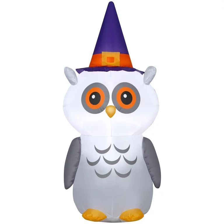 Halloween Airblown Inflatable, Cute Witch Owl, 4', by Way To Celebrate | Walmart (US)