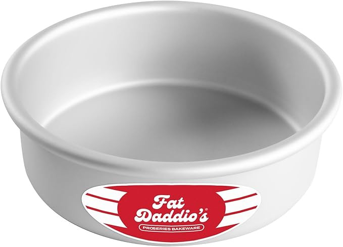 Fat Daddio's Round Cake Pan, 6 x 2 Inch, Silver | Amazon (US)