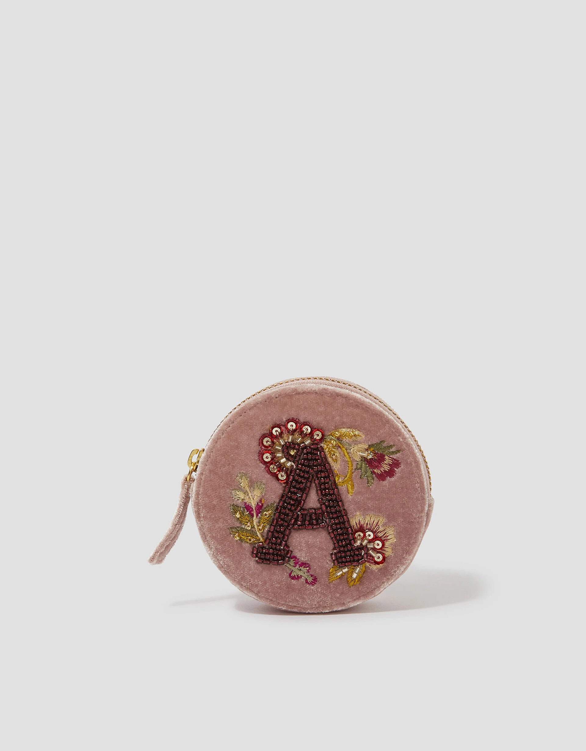 Initial Embellished Coin Purse Pink | Monsoon (UK)