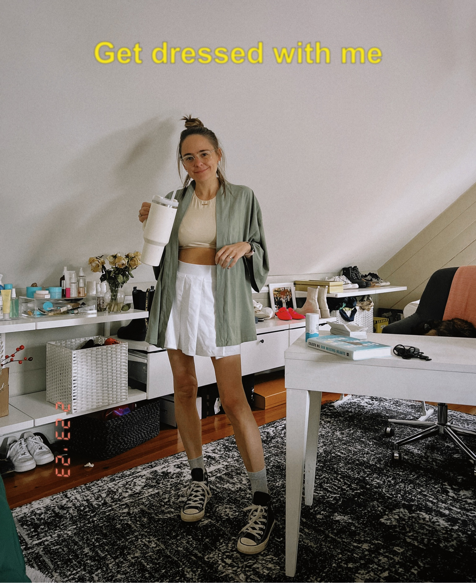 Casual style, spring outfit inspo, maternity style, nursing friendly outfits. Spring skort. Converse chuck Taylor’s. Rebecca piersol style, real outfit. 

#LTKSeasonal #LTKunder50 #LTKstyletip