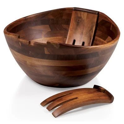 Mescolare Large Salad Bowl with Integrated Serving Tools Lemmons | Wayfair North America