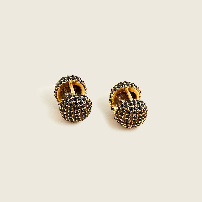Pavé huggie globe earrings | J. Crew US
