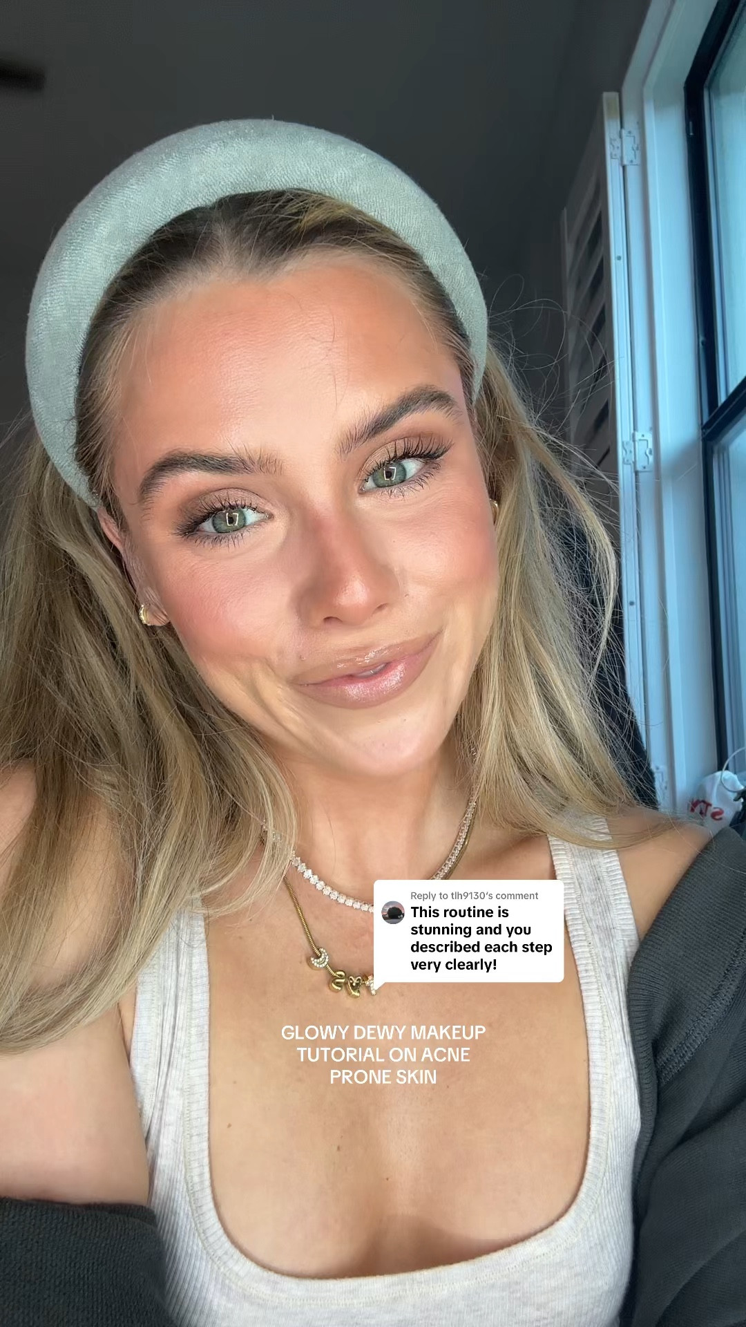 Glowy dewy makeup look on someone with acne prone skin that is on the dry skin and very sensitive. Y’all makeup is my happy place and makes me feel confident when my skin is acting up so here’s some makeup tutorials 💓 Haus labs foundation shade 200. Lumi glotion shade 903. Tower 28 concealer DTLA. Tower 28 lip liner shade work of art. L’Oreal lip oil plump shade Cristal clear. Dibs beauty bronzer shade caramel cappuccino. Haus labs cream blush shade glassy pitaya and glassy hibiscus. Haus labs powder blush hibiscus haze. Valentino eye to cheek palette shade 4. Fenty beauty powder highlight shade mo hunny afternoon snack  

#LTKBeauty #LTKFindsUnder50 #LTKWatchNow