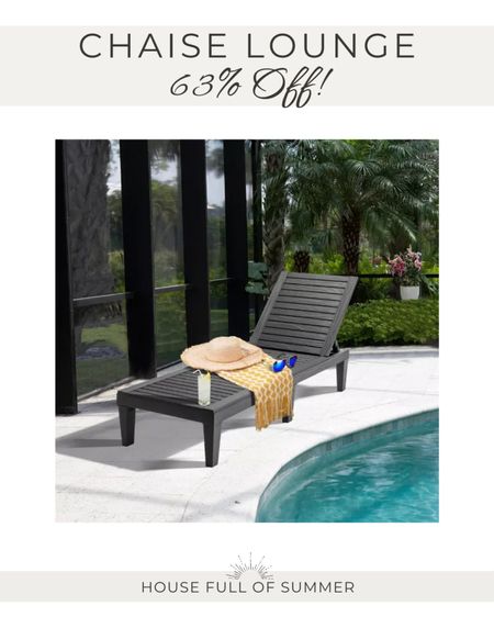 Chaise lounge sale outdoor pool furniture 

#LTKSeasonal #LTKsalealert #LTKhome