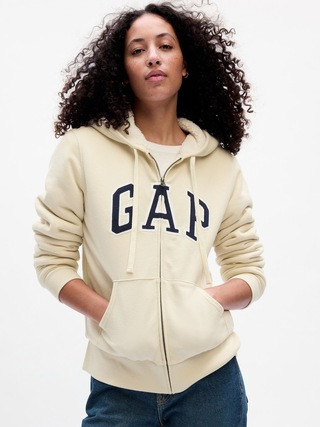 Gap Logo Sherpa-Lined Zip Hoodie | Gap Factory