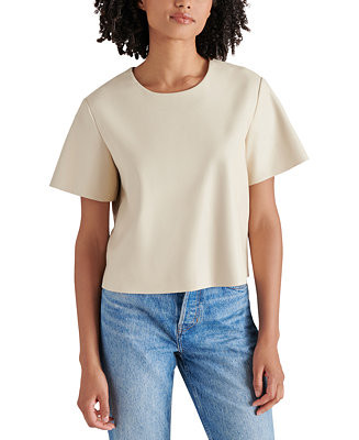 Women's Ezra Faux Leather Top | Macy's