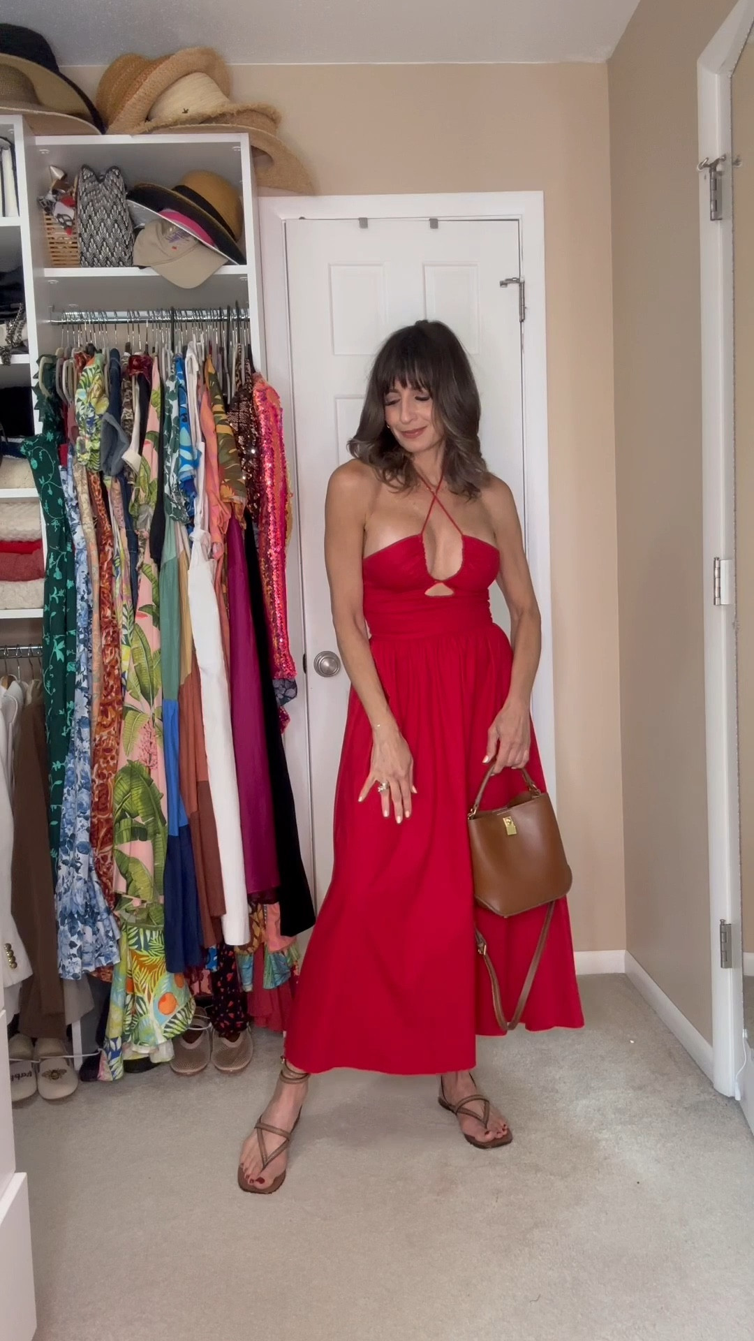 This dress is sold out in stores. I found a few in different sizes in second handed stores and. A couple similar styles. This dress fits true to size.

Shoes fit true to size 

#LTKTravel #LTKOver40 #LTKStyleTip