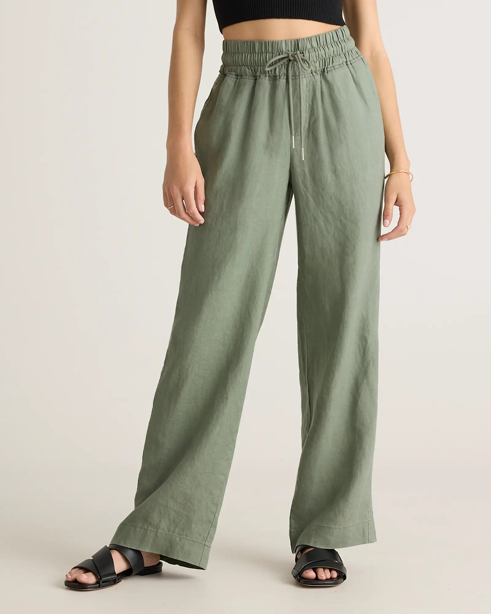 100% European Linen Wide Leg Pants | Quince