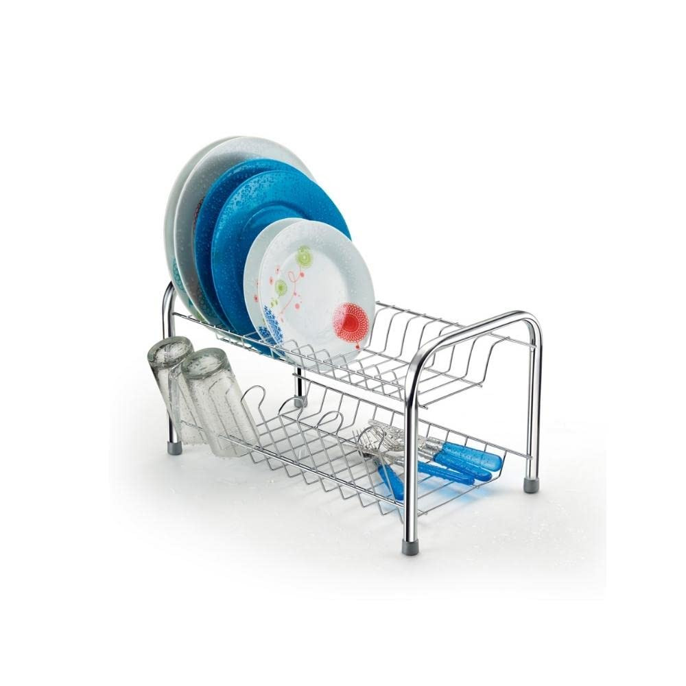 Escorredor 13 Pratos Cromado com Suporte para Copos Arthi | Amazon (BR)