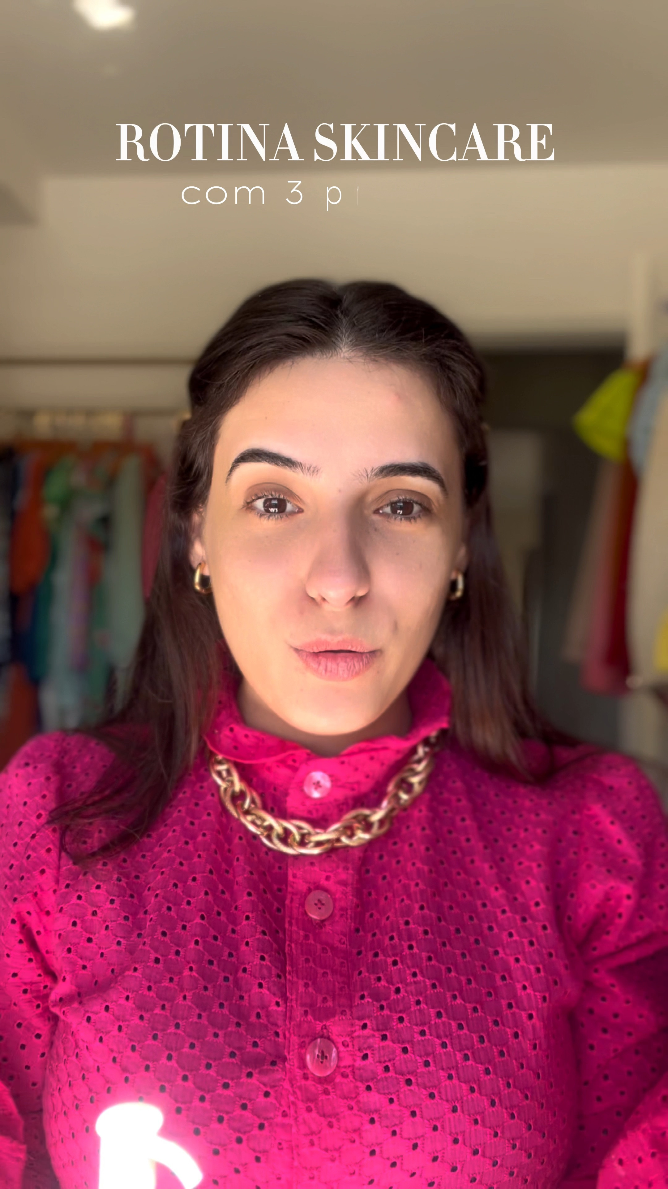 Para mim esses 3 passos são os principais de uma rotina de cuidados com a pele.
Lembrando que cremes ou bases que contém FPS não substituiu o uso do Protetor Solar. 
E para um rotina noturna , não é necessário o uso do Protetor Solar. Limpeza e Hidratação é o suficiente para acordar linda no outro dia  ! 💗

Obs: quando digo “ Filtro Solar” no vídeo, estou me referindo ao produto Protetor Solar . 