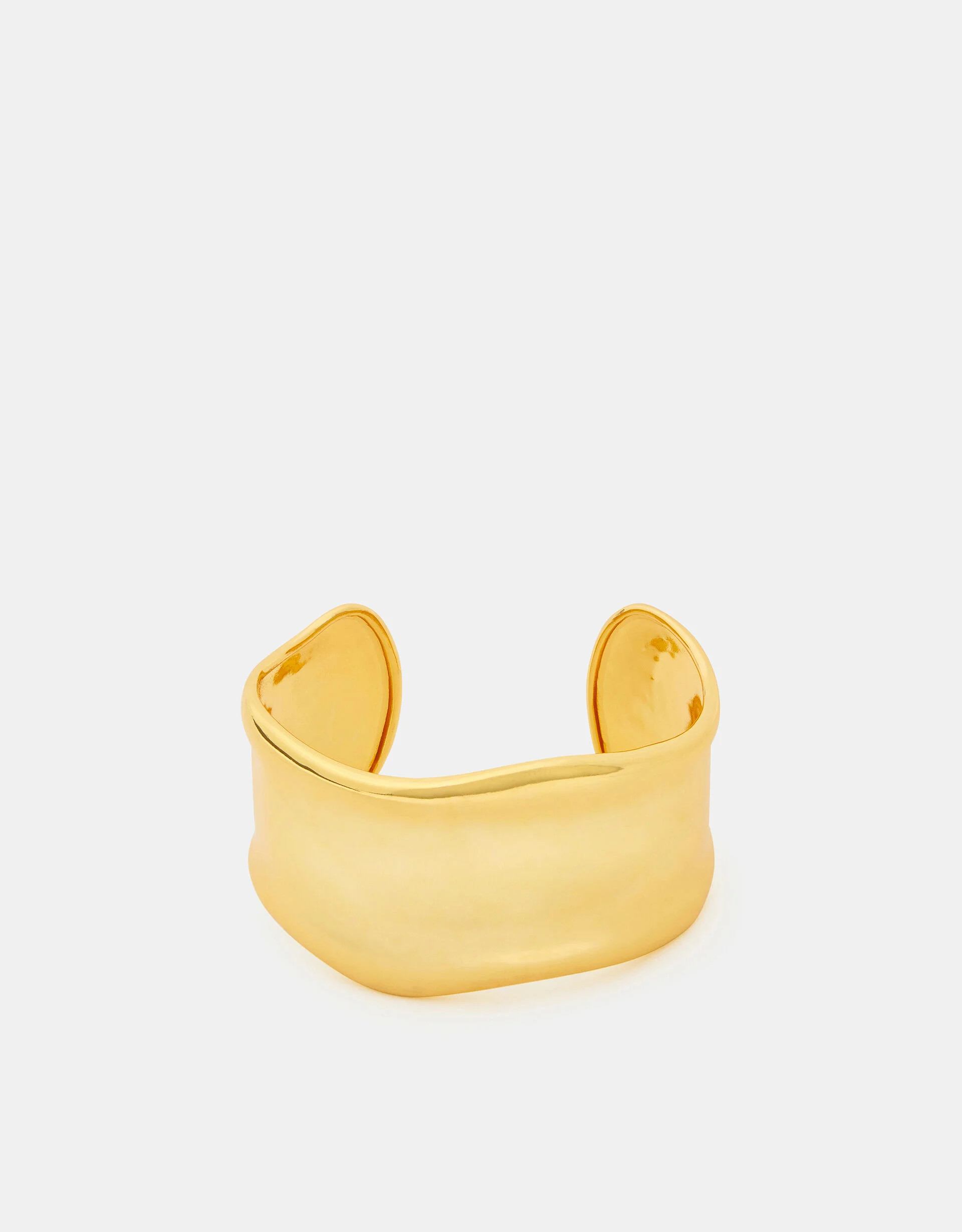 14ct Gold-Plated Molten Cuff Bracelet | Accessorize (Global)