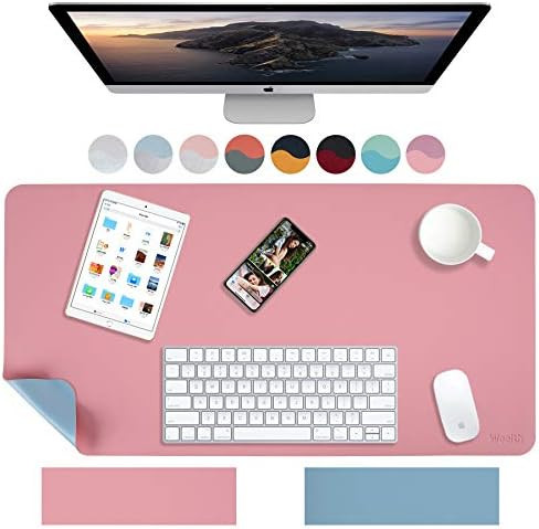 Weelth Multifunctional Office Desk Pad, Waterproof Desk Pad Protector PU Leather Dual-Sided Desk ... | Amazon (US)