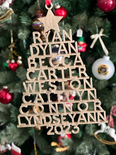 The perfect gift for a senior adult. I listed all the grandkids names on this beautiful, handmade ornament!

#LTKSeasonal #LTKfindsunder50 #LTKHoliday
