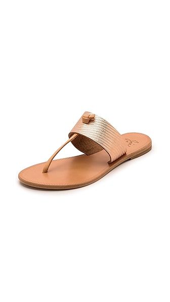 A la Plage Nice Metallic Thong Sandals | Shopbop