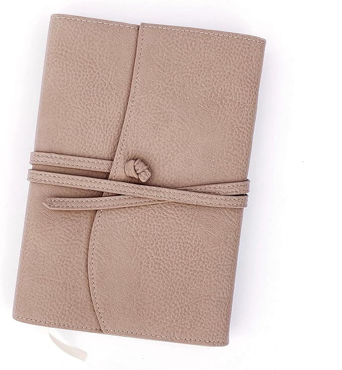 Bekah Rose Leather Journal for Women, Refillable Cover | Faux Leather Bound A5 Journals with Lay-... | Amazon (US)