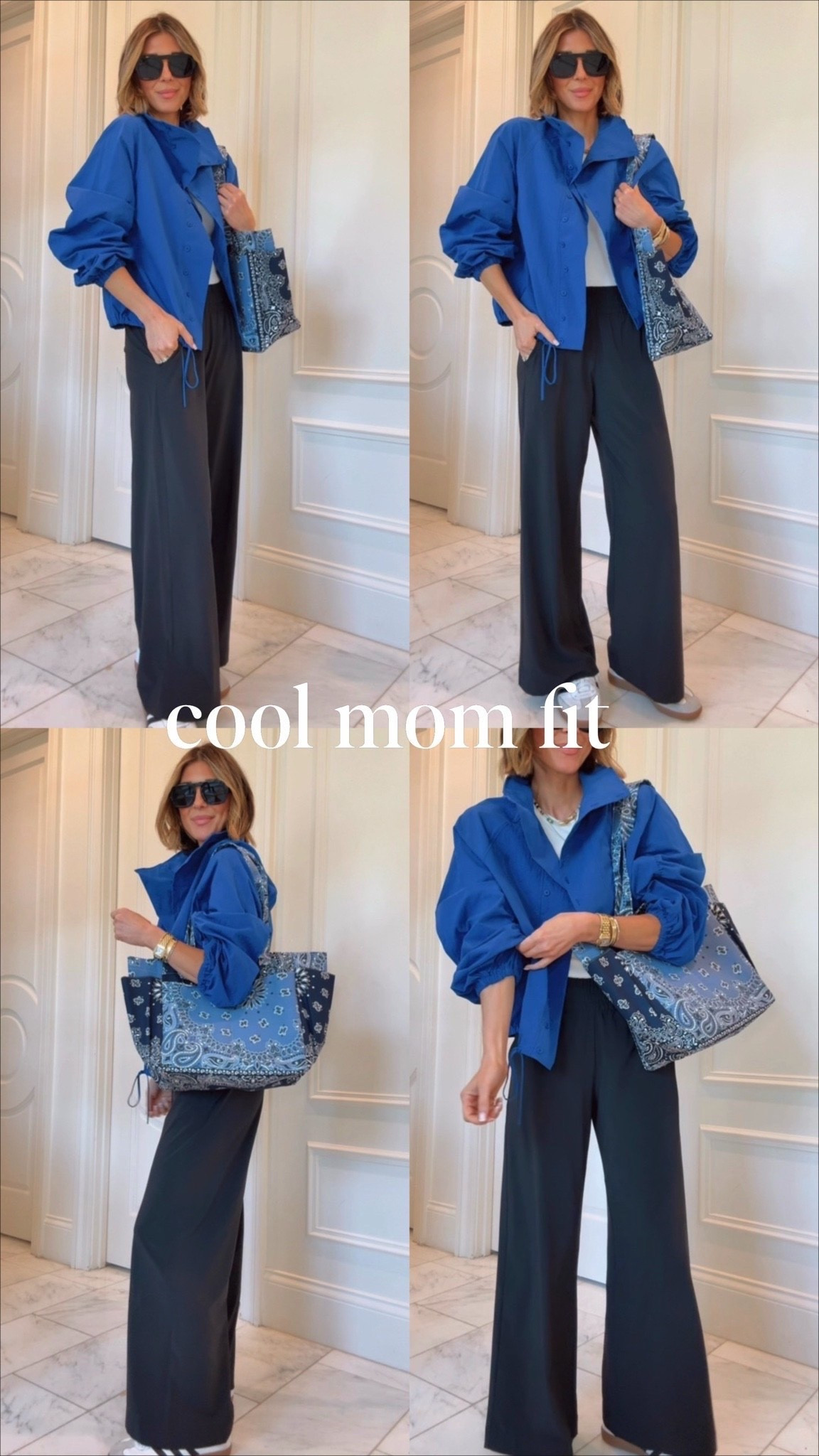 Cool mom outfit with this new Zara bomber jacket for fall! 💙 This is great for pick up and drop off.

#LTKootd #LTKmomlife