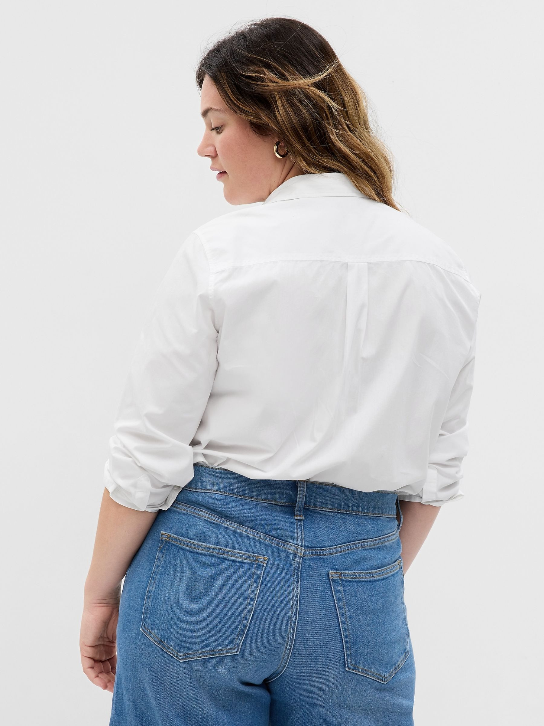 White Cotton Poplin Classic Shirt | Gap | GAP UK